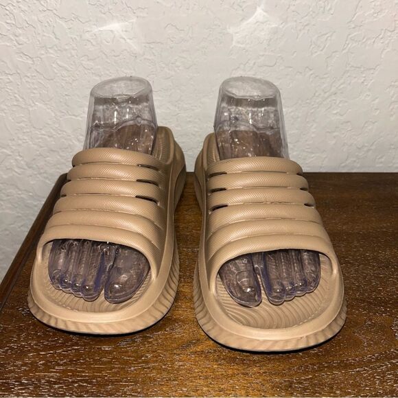 KUAILU Slip On Slide Recovery Chunky Platform Sandal Shoes - Picture 4 of 9